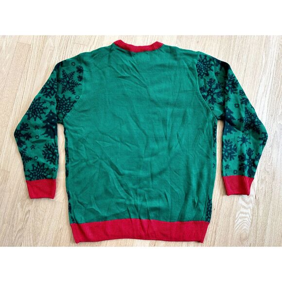 December 25th Party Sweater Meowy Catmas Ugly Christmas Sweater Knit Unisex XL - Picture 3 of 5